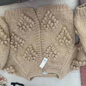 Francesca's Collections Chunky Pom-Pom Crewneck Sweater - Cream